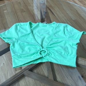 Light Green Crop Top